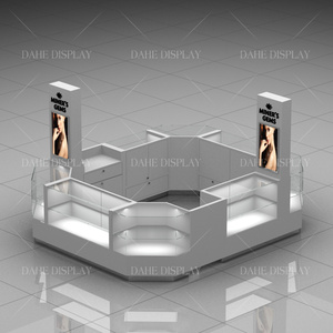 Kiosque de centre commercial pour magasin <span class=keywords><strong>vitrine</strong></span> de bijoux à lumière LED Armoire <span class=keywords><strong>Vitrine</strong></span> Kiosque de comptoir en verre pour centre commercial - Product Image 4