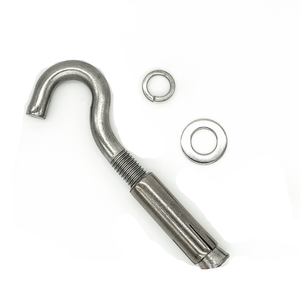 ตะขอแขวนผนังคอนกรีต 304 ตะขอขยายสแตนเลสสลักเกลียวขยายตะขอถ้วยแบบเปิดสําหรับงานหนัก - Product Image 6