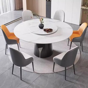 Phong Cách Hiện Đại Sang Trọng Bằng Đá Cẩm Thạch Hàng Đầu Thông Tư Bàn Ăn Ghế Đặt 4 6 8 Chỗ Ngồi Nhà Hàng Đồ Nội Thất Nhà Cổ Điển Stylist 2025 - Product Image 1