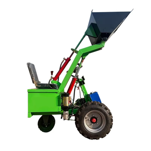 Mini Cargadora de Ruedas Verde con Cucharón Frontal y Sistema Hidráulico para Uso en Jardines - Product Image 2