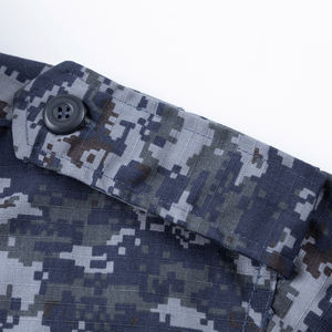 해양 디지털 카모 ACU 전술 유니폼 세트 재킷과 바지 해안 훈련을 위한 튼튼한 TC 65/35 립스톱 패브릭으로 제작 - Product Image 3