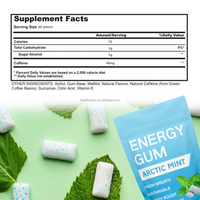 En stock Chewing-gum Supplément pour la santé du cerveau à la menthe naturelle La gomme énergétique aide à prévenir les caries