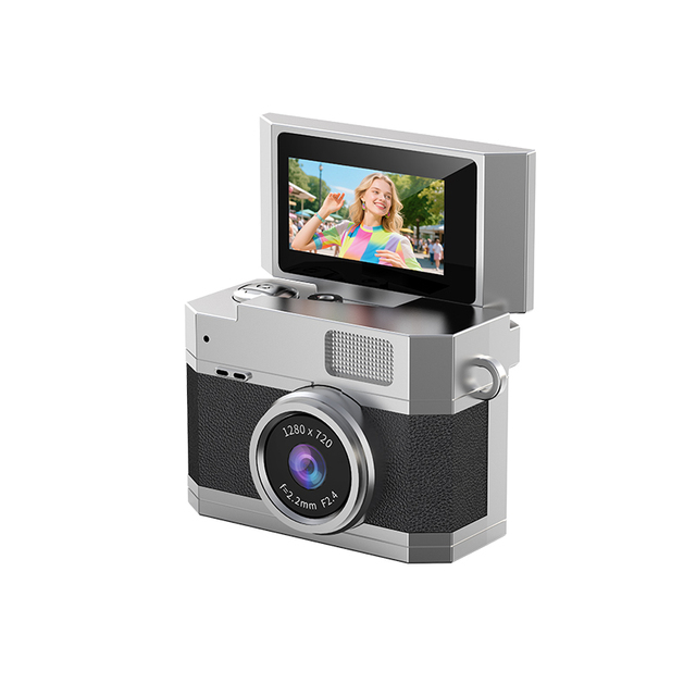 2025 New High-Definition Thumb-Screen Sports Children Camera Students Flip-Screen Outdoor Camcorder Mini Retro Sports Recorder