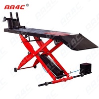 AA4C 450kg 1000lb Table de levage pneumatique de 48 pouces de largeur pour moto ATV avec Extensions latérales, cric de levage pour moto ATV