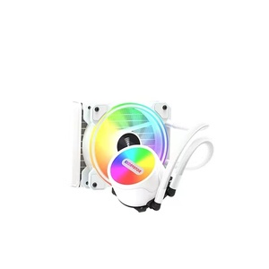 ชุดระบายความร้อนด้วยน้ำสำหรับคอมพิวเตอร์ตั้งโต๊ะ พร้อมหน้าจอ  พัดลม RGB ขนาด 120 มม. ระบบ PWM กำลังไฟ 150 วัตต์ สำหรับระบายความร้อนซีพียู  แบบ AIO พร้อมหม้อน้ำ - Product Image 3