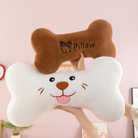Juguete de Peluche de Hueso de Perro de Dibujos Animados, Súper Suave, Material Unisex, Personalizado, Cómodo para Abrazar, de Gran Venta