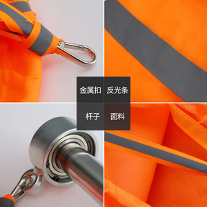 Likai Weather Vane Bag 0.8M 1M 1.5M 2M Orange White Reflective Oxford Fabric Wind Direction Indicator - Product Image 5