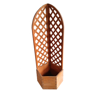 <span class=keywords><strong>Original</strong></span> personnalisé extérieur Patio balcon quadrillé clôture en bois coin <span class=keywords><strong>porte</strong></span>-pot pour <span class=keywords><strong>plante</strong></span> - Product Image 2