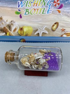 Mini-coquillages <span class=keywords><strong>avec</strong></span> message, <span class=keywords><strong>sable</strong></span> et verre, petite bouteille en verre nautique, décorations <span class=keywords><strong>de</strong></span> plage, souvenir d'été, cadeau artisanal - Product Image 5