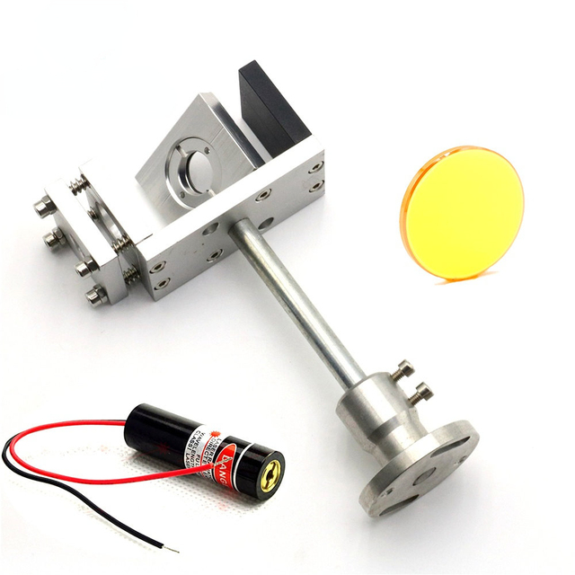 QDLASER Whole Set 20mm Co2 Laser Beam Combiner with Mount and Laser Pointer for Laser Engraving Cutting