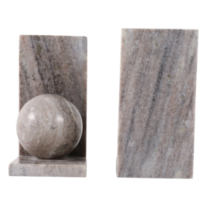 Fermalibri in Marmo con Design a Sfera Scultorea, Eleganti Accessori per Scrivania, Ufficio, Casa e Biblioteca - Product Image 5