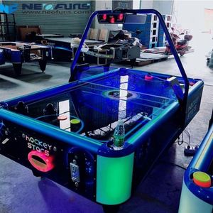 Table de Hockey Aérien Classique Grise en Métal Électrique avec Surface Étanche et Ventilateur pour Salle de Jeu à Domicile - Fournisseur Anglais en Gros - Product Image 4