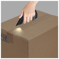 Open Express Box Cutter Haute Apparence Niveau D'éclairage Mini Couteaux Portable Sécurité Automatique Petit Couteau Coupe