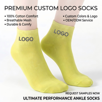 Chaussettes basses en coton peigné de qualité supérieure avec logo personnalisé, vente en gros OEM, couleur unie, pour femmes et hommes, sport, décontractées, fournisseur
