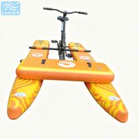 Vélo aquatique ponton plat monoplace avec cadre en aluminium et plateforme avant gonflable, rapide, pliable, pour hôtel, de Chine Lumark