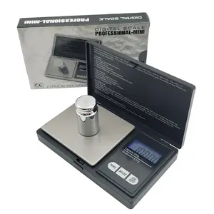 Upgraded Big LCD 32*13.5mm Digital Gram Pocket Scale 500g 0.01g with 9 units support Customized logo and packing