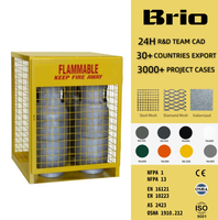 Cage de protection robuste en acier pour compresseur d'air, extérieure, verrouillable, design ventilé
