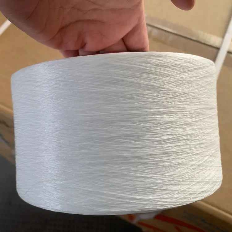 Hızlı teslimat orijinal kutu şeffaf çıplak elastan likra fiber 360D AA sınıf parlak çıplak spandex iplik