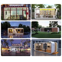 Casa Contenedor Tipo Cápsula Espacial con Estructura de Acero Ligero, para Oficina, Hogar u Hotel, Fácil de Mover, Transpirable, Diseño Moderno de Mediados de Siglo, Estilo Apple