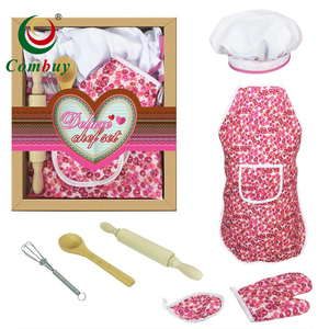 Juego <span class=keywords><strong>de</strong></span> Juguetes <span class=keywords><strong>de</strong></span> Cocina <span class=keywords><strong>para</strong></span> Niños, Disfraz <span class=keywords><strong>de</strong></span> Cocinero, Certificado EN71, Unisex, <span class=keywords><strong>de</strong></span> Metal y Madera, Fácil <span class=keywords><strong>de</strong></span> Usar - Product Image 1