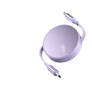 Cabo de Dados Rápido Tipo-C PD de 240W por Atacado, Retrátil de 1 Via e 2 Vias para Celulares e Notebooks, Cabo de Carregamento USB Mini de 1M - Product Image 6