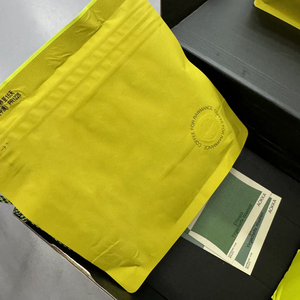 Gratis sample gepersonaliseerde hersluitbare 1kg 500g 250g matte platte bodem staande pouch plastic aluminiumfolie verpakking koffiezak - Product Image 4