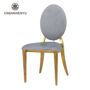 Nouvelles chaises d'hôtel résistantes d'acier inoxydable capacité de 300kg chaises d'hôtel empilables commerciales de meubles de banquet pour des événements - Product Image 1