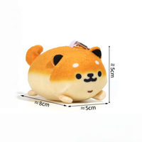 Gantungan Kunci Boneka Anjing Lucu Lembut Kawaii Shiba Inu Hewan Grosir Produsen Kustom Liontin Gantungan Tas Hadiah untuk Anak-anak