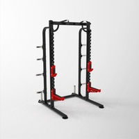 Rack de musculation semi-enclos avancé, combinant rack à squats et machine Smith multifonctionnelle pour la maison, avec système de verrouillage de sécurité, pour Cross Fit, entraînement des bras et du dos, en acier au carbone