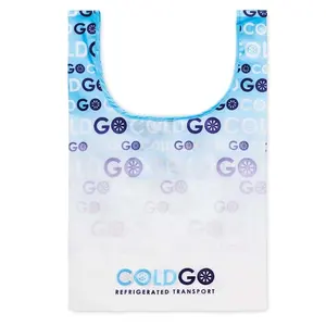 Borsa shopper pieghevole in poliestere personalizzata per merchandising - Product Image 2