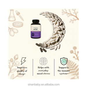 Capsules à base de plantes à marque privée Drunken Eggplant Ashwagandha L-théanine pour le soulagement quotidien du stress, le soutien émotionnel et la performance cognitive - Product Image 5