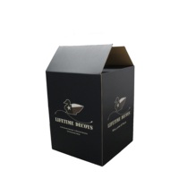 Boîtes d'expédition en carton ondulé noir de grande taille, couleur Pantone, pour leurres de pêche