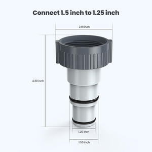 Collar para adaptador de manguera roscada a válvula de émbolo, convierte mangueras de 1,5 y 1,25 pulgadas para juego de <span class=keywords><strong>piscina</strong></span> <span class=keywords><strong>Intex</strong></span>, accesorios de <span class=keywords><strong>piscina</strong></span> - Product Image 5