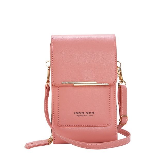 Touch Screen Purse Smartphone PU Leather Shoulder Strap Handbag Women Bag Fashion Mobile Ladies Wallet Cellphone Sling Bag