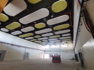 Ameton Hiện Đại Trắng sợi khoáng gạch Trần 600x1200 âm thanh treo hình vuông chống cháy chức năng dễ dàng lưới - Product Image 2