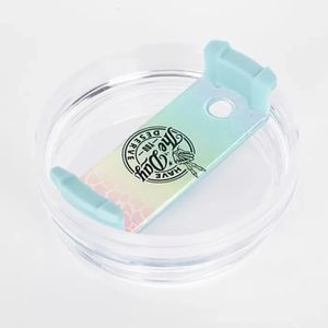 2024 recién llegado personalizado impreso 40oz taza vaso cubierta sublimación en blanco acrílico tapa Topper DIY nombre Placa <span class=keywords><strong>de</strong></span> etiqueta - Product Image 6