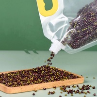 Tailles complètes 50ml-500ml-1L Buse 2.5L 1.5L 5L en stock Sac à eau transparent Sac en plastique Jus de liquide Huile de bière Lait Pochette à bec en plastique