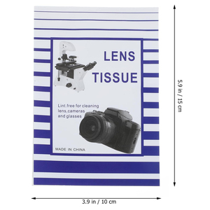 Lens Tissue 15 X 10cm 50 Sheets Lint Free For Cleaning Lens <b>Camera</b> <b>Glasses</b> Made In China - Product Image 3