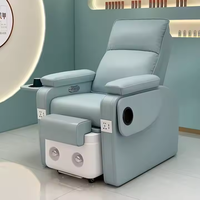 Chaise de pédicure électrique inclinable en cuir pour salon de manucure, avec spa pour les pieds et massage – Offre spéciale