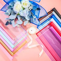 Papier d'emballage pour fleuriste, fournitures de fleuriste, papier d'emballage floral coréen mat coloré et imperméable pour bouquet, bouquet pour cadeau