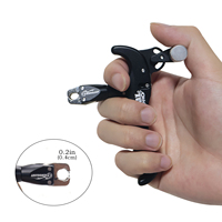 Piaoyu Déclencheur de tir à l'arc à 4 doigts en métal réglable pour arc composé, rotation à 360 degrés, pour droitier/gaucher, accessoires de tir à l'arc