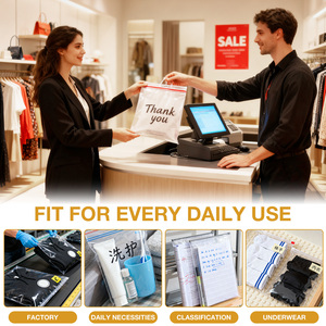 Bụi Bằng Chứng Biểu Tượng Tùy Chỉnh Quần Áo May Mặc T-Shirt Nhựa Ziplock Dây Kéo Frosted Bao Bì Túi Poly <span class=keywords><strong>Zip</strong></span> Khóa Mua Sắm Túi - Product Image 2