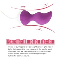 Boules vibrantes pour exercices de Kegel, ensemble avec télécommande, rechargeable, entraîneur des muscles du plancher pelvien, étanche IPX6, bruit 40dB, vibration