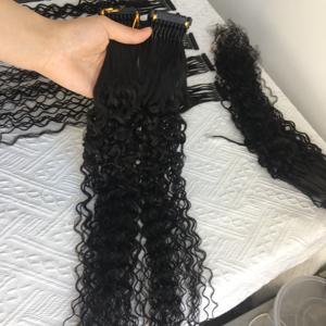 Extensiones <span class=keywords><strong>de</strong></span> Cabello Natural 6D, Cabello <span class=keywords><strong>Humano</strong></span> 100% Virgen Rubio Remy - Product Image 6