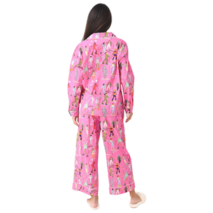 מותאם אישית מודפס פרטי הלבשת שינה 2 חלקים פיג 'מות נשים - Product Image 4