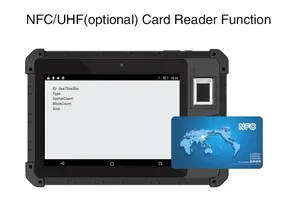 Rugged Android Máy Quét Mã Vạch 8.0inch máy tính bảng Android 9.0 PC thiết bị đầu cuối cầm tay máy tính bảng với 1D 2D Máy quét và dấu vân tay - Product Image 3