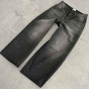 بنطلون كارغو رجالي بتصميم كلاسيكي من YAXI، مُصنّع حسب الطلب، بتصميم Carpenter مزدوج عند الركبة، مصنوع من القطن 100%، مغسول ومنسوج، ومزود بأزرار، قابل للغسل ومناسب لفصل الربيع - Product Image 3