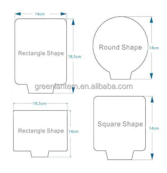 Creative Custom Rectangle Round Square Heart Shaped Blank Acrylic Display Plate Sheet for DIY Writing Message Board 3D LED Lamp