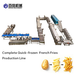 Industrial Automatic Half Fried Frozen French Fries <b>Production</b> <b>Line</b> Fresh Potato Chips Frying French Fries Machine Price - Product Image 2