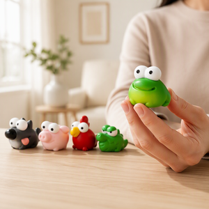 Figuras <span class=keywords><strong>de</strong></span> Animales <span class=keywords><strong>de</strong></span> Ojos Grandes, Rana, Lobo, Cerdo, <span class=keywords><strong>Gallo</strong></span>, Cocodrilo, <span class=keywords><strong>de</strong></span> Resina Coleccionable, Adorno para Pastel <span class=keywords><strong>de</strong></span> Animales <span class=keywords><strong>de</strong></span> Granja, Recuerdo <span class=keywords><strong>de</strong></span> Fiesta, Regalo para Niños - Product Image 3